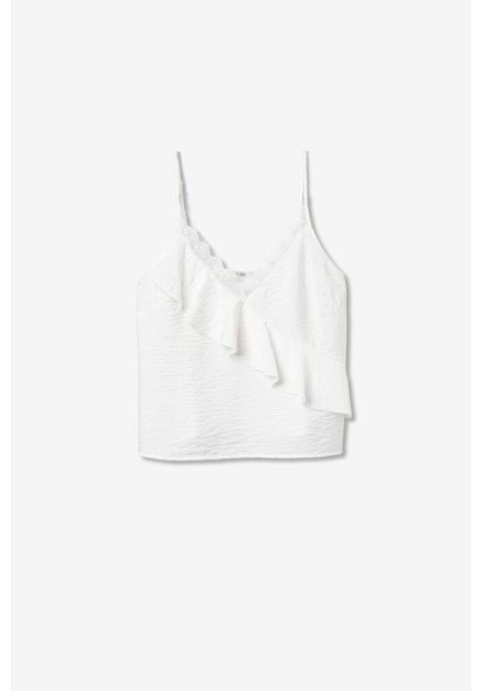 Top Tiffosi Baltimore lencero blanco