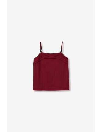 Top Tiffosi Spine_C granate detalle tira