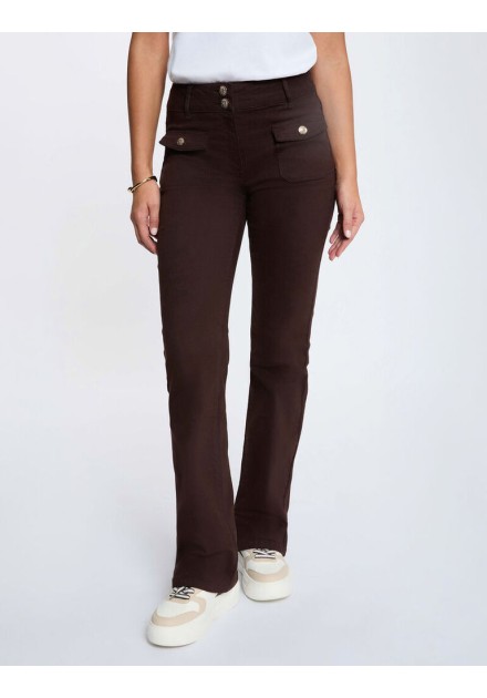 Pantalon Morgan Poleme bootcut marron Pantalon Morgan Poleme bootcut marron