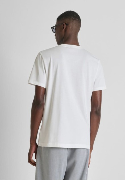 Camiseta Antony Morato beig detalle rojo Camiseta Antony Morato beig detalle rojo
