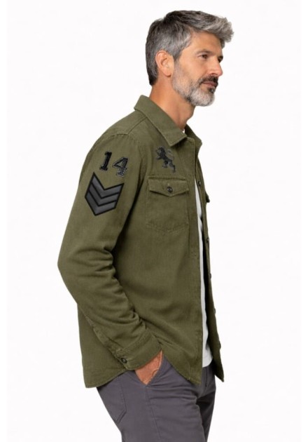 Sobrecamisa Lasal Guards kaki parches