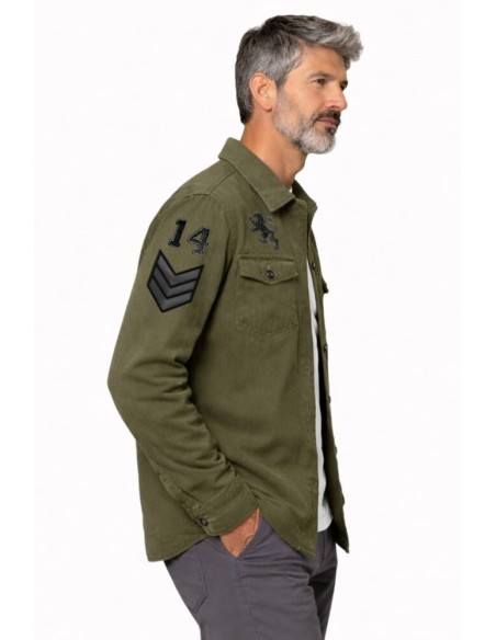 Sobrecamisa Lasal Guards kaki parches