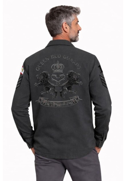 Sobrecamisa Lasal Guards gris espalda