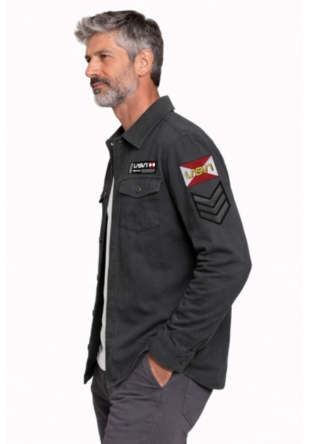 Sobrecamisa Lasal Guards gris parches