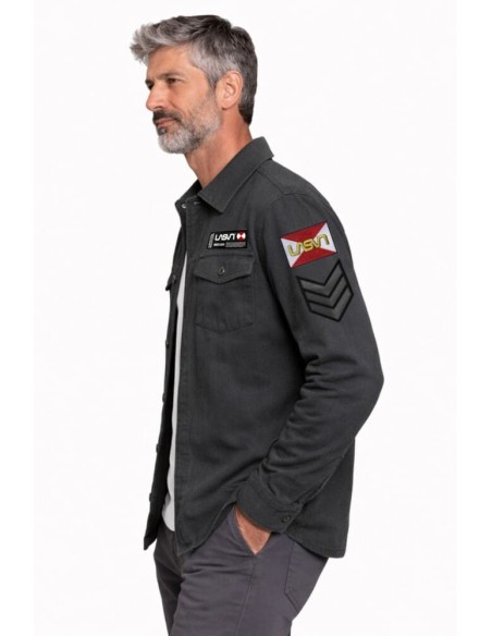 Sobrecamisa Lasal Guards gris parches