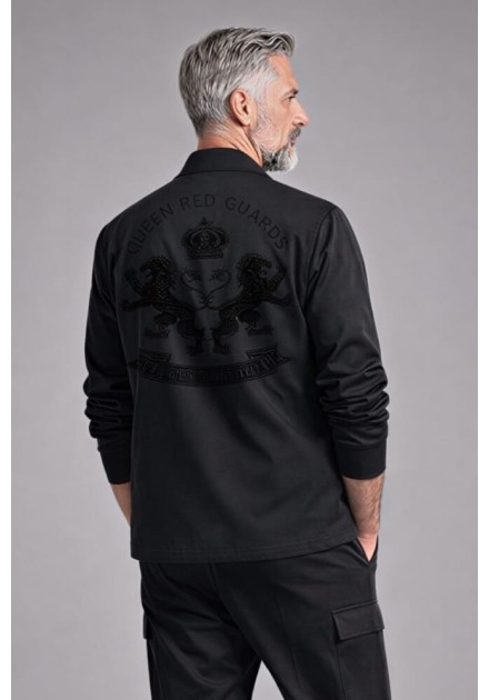 Sobrecamisa Lasal Chic negra espalda