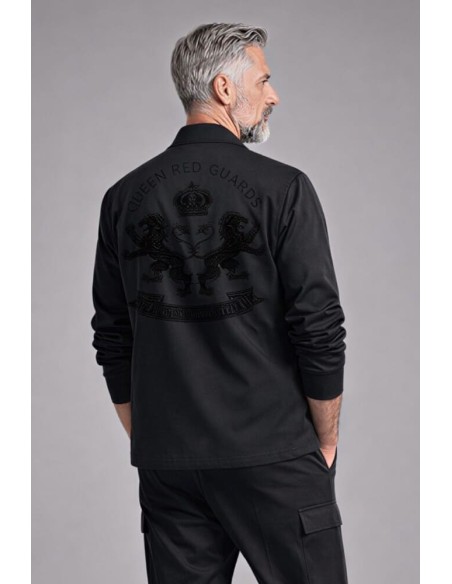 Sobrecamisa Lasal Chic negra espalda