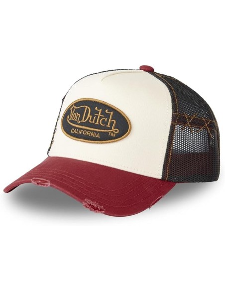 Gorra Van Dutch Grre beig + roja