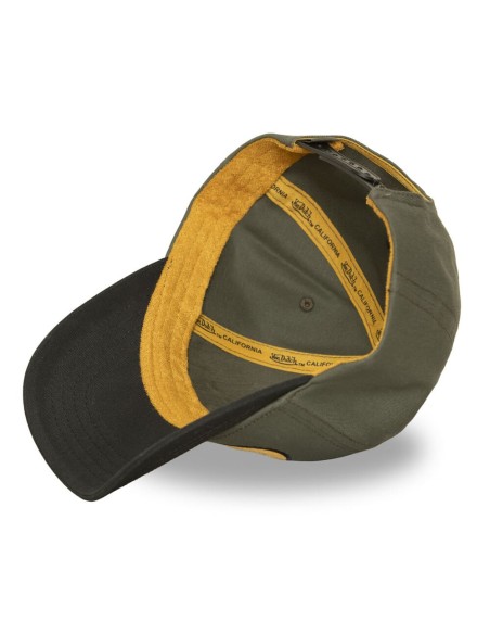 Gorra Von Dutch Terry verde+negra interior