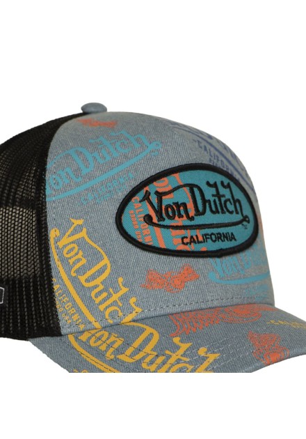 Gorra Von Dutch Cafe 09 azul logos