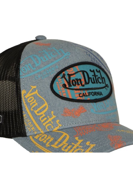 Gorra Von Dutch Cafe 09 azul logos