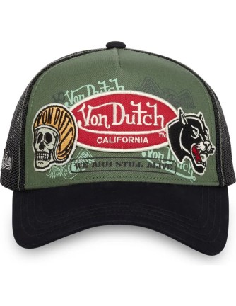 Gorra Von Dutch Patches 05 verde+negra