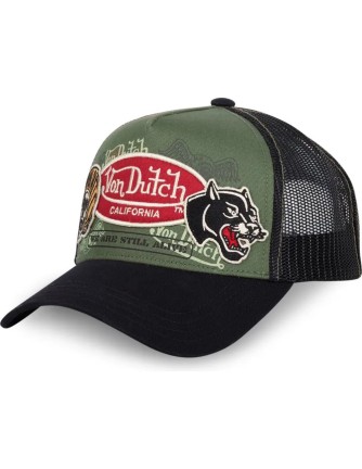 Gorra Von Dutch Patches 05 verde+negra 2