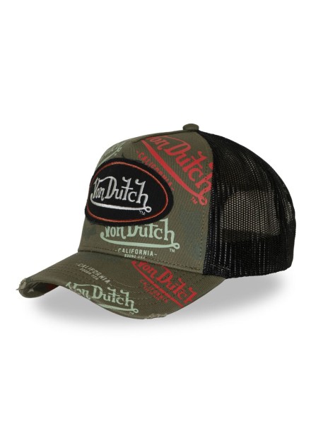 Gorra Von Dutch Cafe 12 verde rejilla negra Gorra Von Dutch Cafe 12 verde rejilla negra