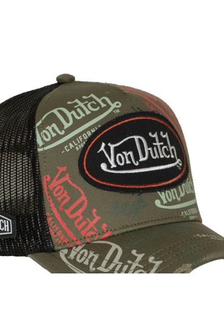 Gorra Von Dutch Cafe 12 verde logos Gorra Von Dutch Cafe 12 verde logos