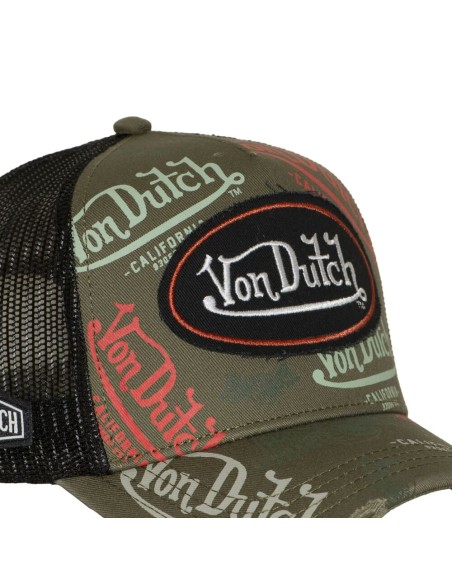 Gorra Von Dutch Cafe 12 verde logos