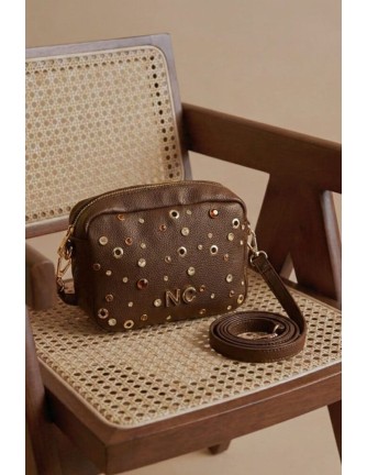 Bandolera Noco Cristales marron