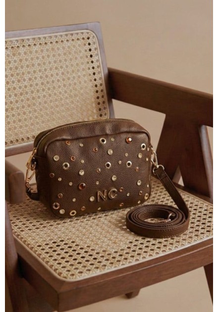 Bandolera Noco Cristales marron
