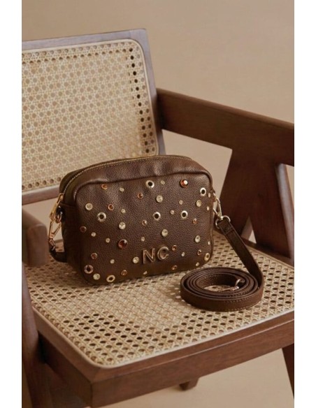 Bandolera Noco Cristales marron