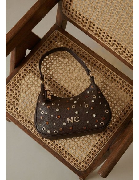 Bolso Noco góndola cristales marron