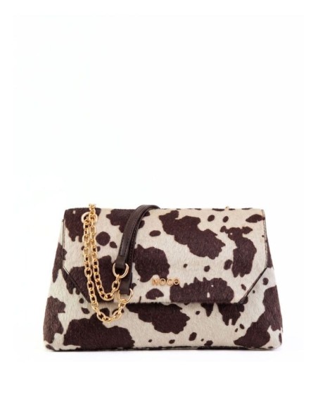 Bandolera Noco solapa print Vaca
