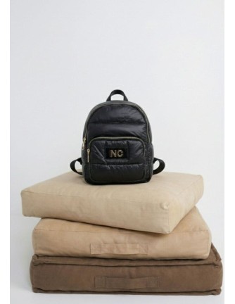 Mochila Noco Puffy negra ultraligera