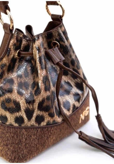 Bolso Noco bombonera leopardo