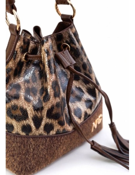 Bolso Noco bombonera leopardo