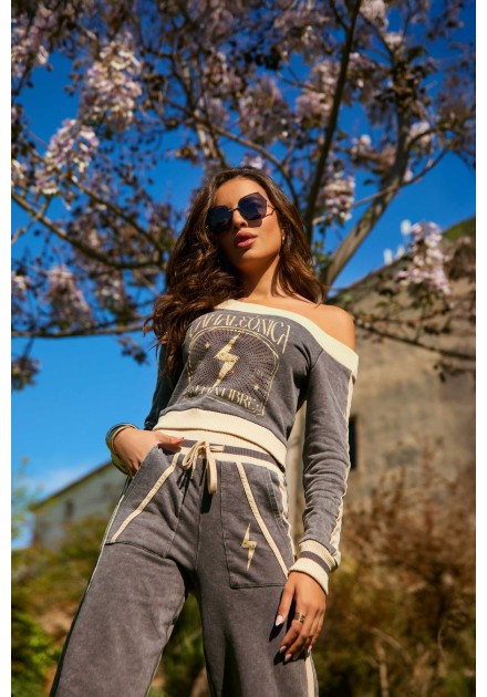 Sudadera Snorin Camaleónica gris
