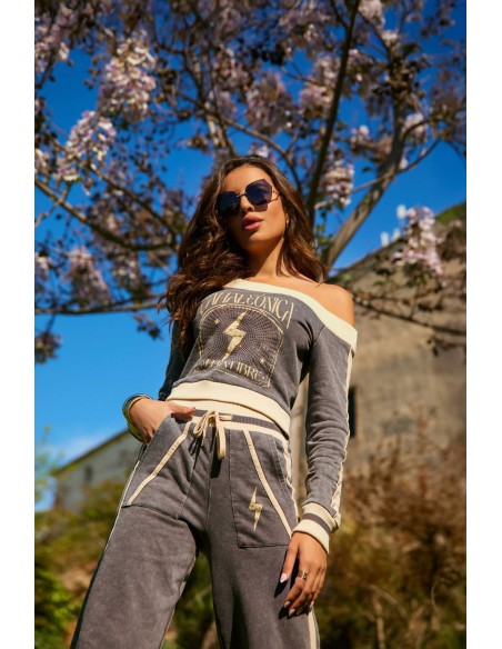 Sudadera Snorin Camaleónica gris