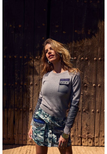 Falda Valley Camaleónica by Capriche, estampado camuflaje, vista alternativa