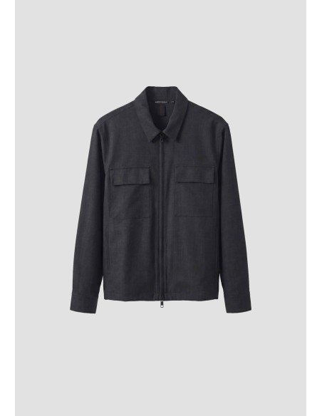 Chaqueta Antony Morato negra Portland, plano de medio cuerpo
