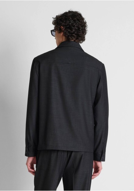 Chaqueta Antony Morato negra Portland, vista trasera Chaqueta Antony Morato negra Portland, vista trasera