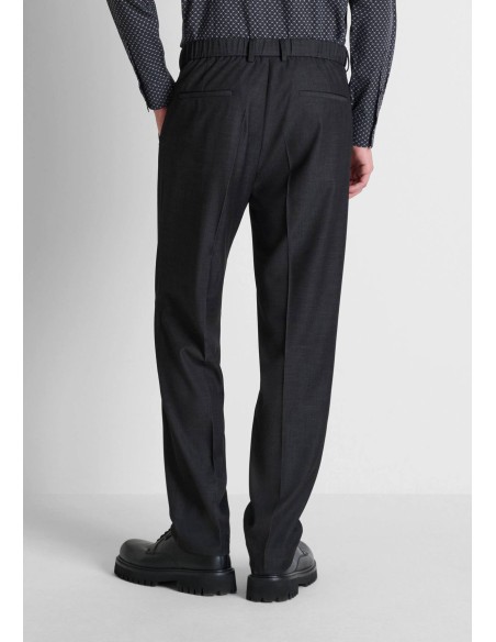 Pantalón Antony Morato negro Evan Relaxe, vista trasera