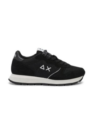 Sneakers Sun 68 Ally Glitter textile negro, vista lateral