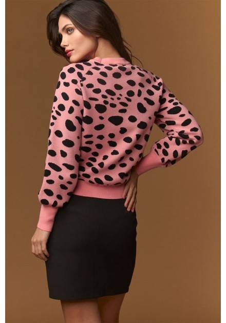 Falda Minueto Pop negra mini con ojales metálicos - vista espalda Falda Minueto Pop negra mini con ojales metálicos - vista espalda