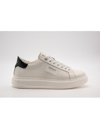 Sneakers Replay Pulsar Texture blancas - vista frontal 2