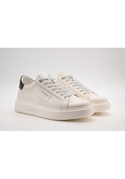 Sneakers Replay Pulsar Texture blancas - vista frontal