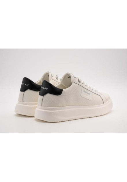 Sneakers Replay Pulsar Texture blancas - vista trasera