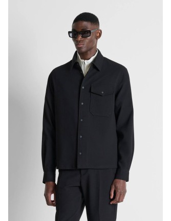 Sobrecamisa Antony Morato negra Santiago - vista frontal 2