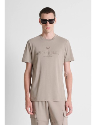 Camiseta Antony Morato Grit Logo gris - vista frontal