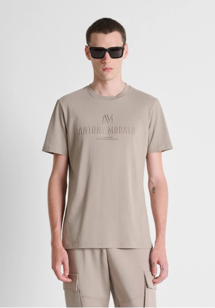 Camiseta Antony Morato Grit Logo gris - vista frontal Camiseta Antony Morato Grit Logo gris - vista frontal