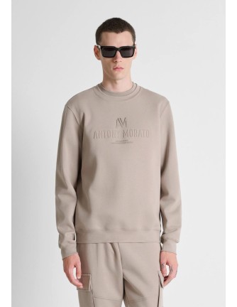Sudadera Antony Morato Grit logo gris - vista frontal