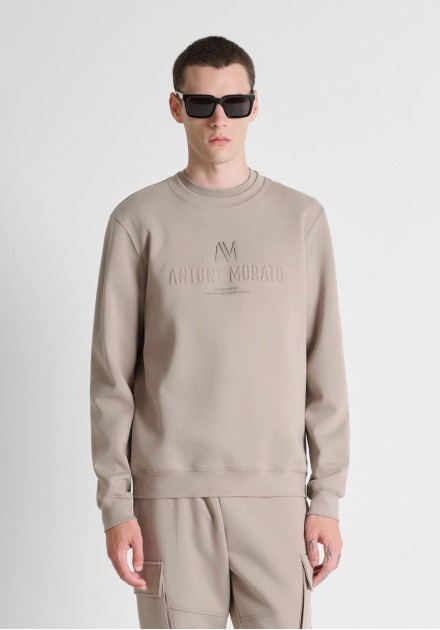 Sudadera Antony Morato Grit logo gris - vista frontal Sudadera Antony Morato Grit logo gris - vista frontal