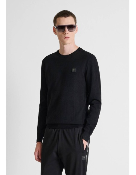 Jersey Antony Morato negro básico - vista frontal