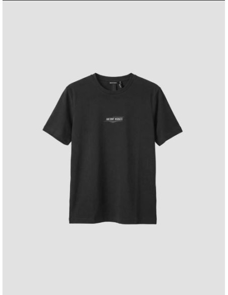Camiseta Antony Morato negra con logo estampado en pecho