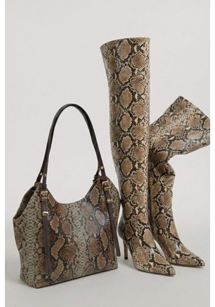 Bolso Noco tote serpiente marron Bolso Noco tote serpiente marron