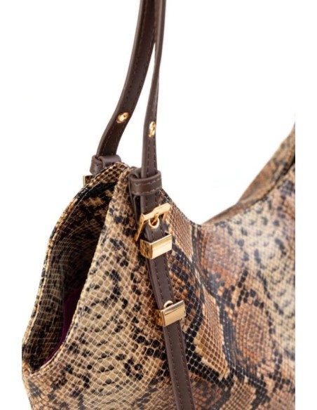 Bolso Noco serpiente marron
