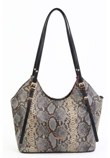 Bolso Noco tote serpiente negro grande Bolso Noco tote serpiente negro grande