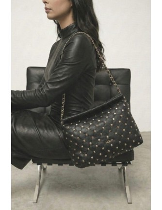 Bolso Noco saco soft tachuelas negro
